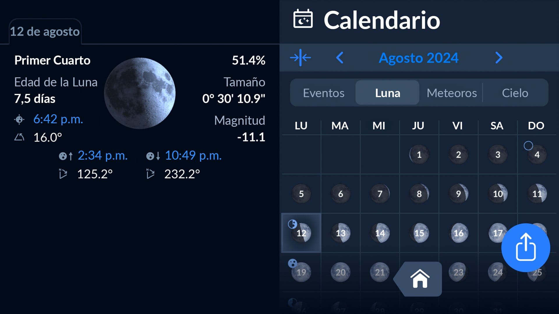 Moon calendar