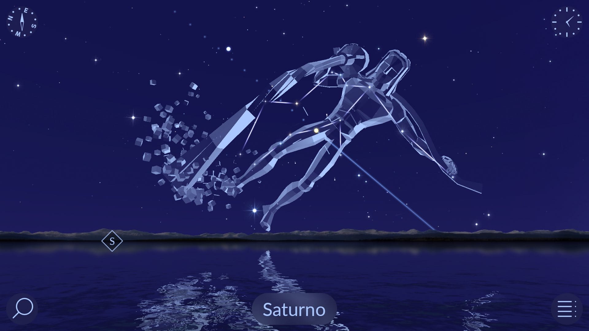 Saturno in Star Walk 2