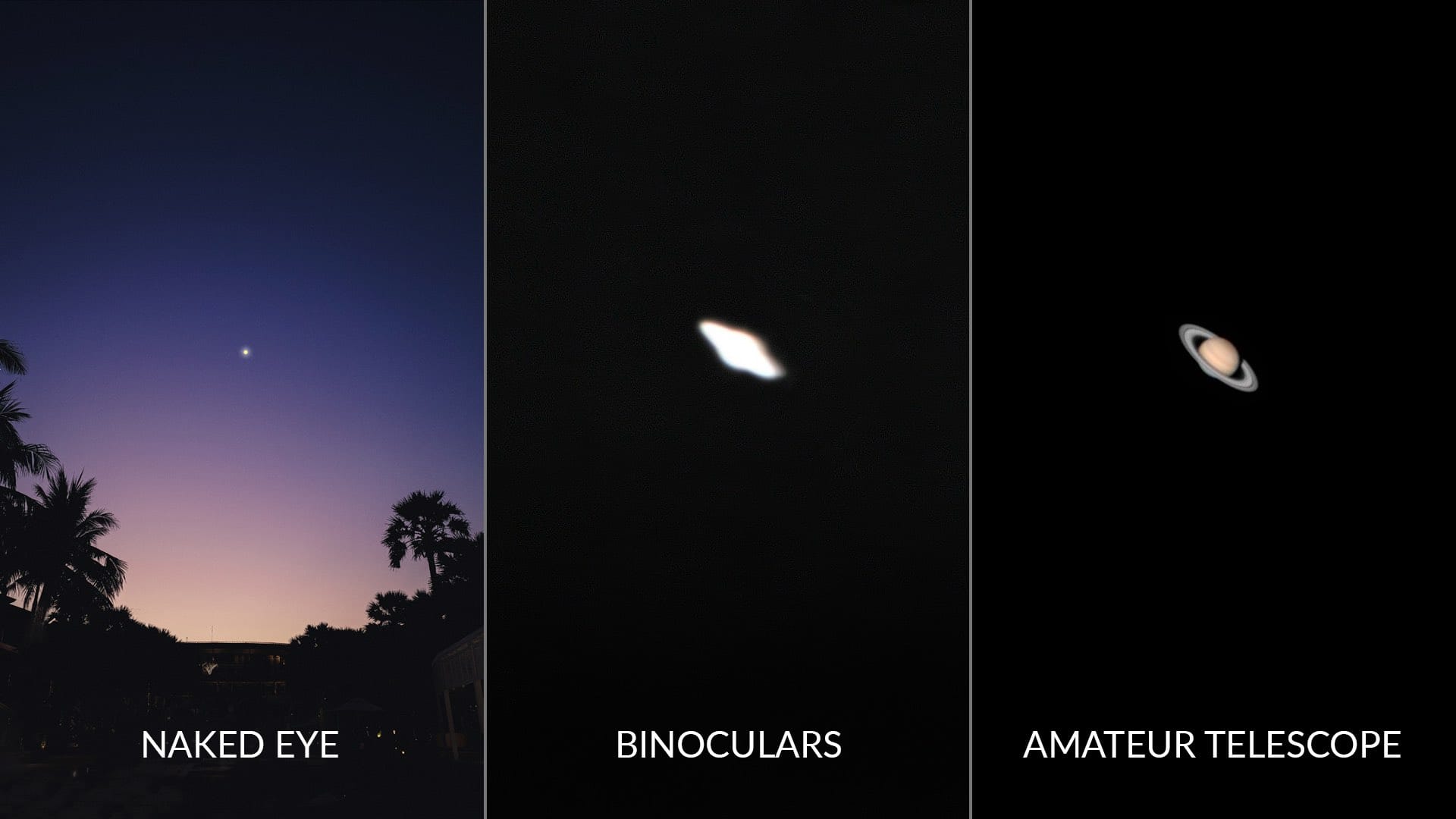 What does Saturn look like from the Earth