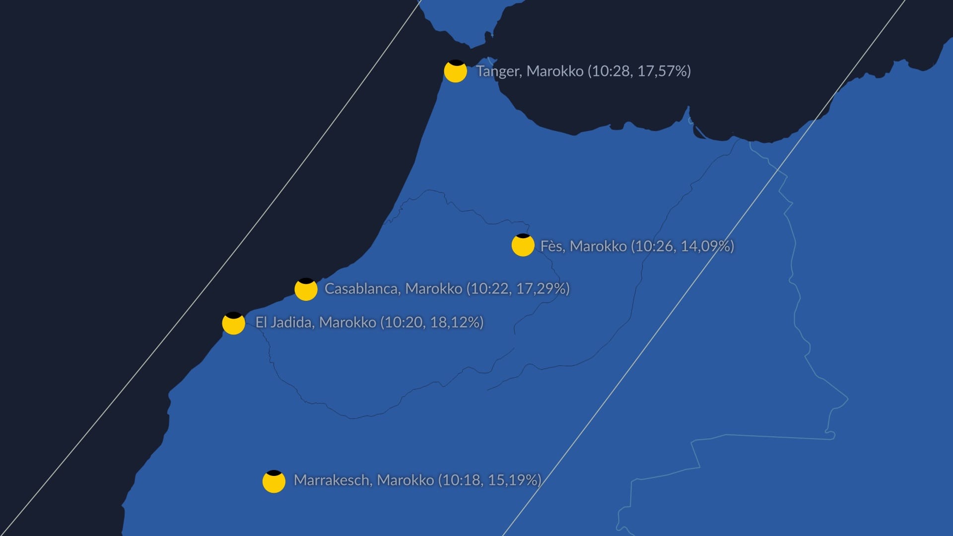 Solar eclipse in Africa (March 29, 2025)