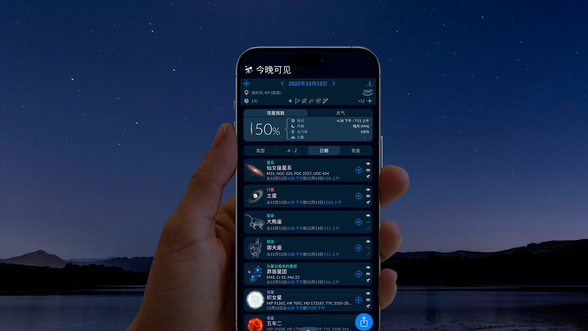 12月夜空看点