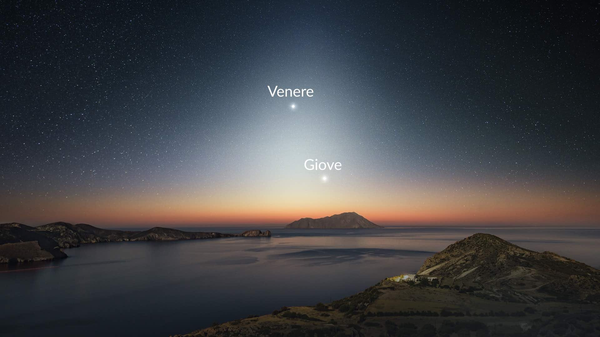 Zodiacal light in March 2023